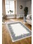 Dijital Baskılı Kaymaz Yıkanabilir Modern Desen Yolluk Mutfak Salon Halısı, N-Modern-48-Gri, 3