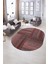 Dijital Kaymaz Yıkanabilir Modern Desen Oval Yolluk Mutfak Salon Halısı, N-O-Modern-34-Pembe, 5