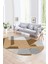 Dijital Kaymaz Yıkanabilir Modern Desen Oval Yolluk Mutfak Salon Halısı, N-O-Modern-09-Turuncu, 1