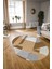Dijital Kaymaz Yıkanabilir Modern Desen Oval Yolluk Mutfak Salon Halısı, N-O-Modern-09-Turuncu, 3