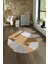 Dijital Kaymaz Yıkanabilir Modern Desen Oval Yolluk Mutfak Salon Halısı, N-O-Modern-09-Turuncu, 4