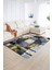 Dijital Baskılı Kaymaz Yıkanabilir Modern Desen Yolluk Mutfak Salon Halısı, N-Modern-33-Sarı, 2