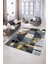 Dijital Baskılı Kaymaz Yıkanabilir Modern Desen Yolluk Mutfak Salon Halısı, N-Modern-33-Sarı, 5