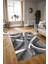 Dijital Baskılı Kaymaz Yıkanabilir Modern Desen Yolluk Mutfak Salon Halısı, N-Modern-97-Gri, 3