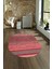 Dijital Kaymaz Yıkanabilir Modern Desen Oval Yolluk Mutfak Salon Halısı, N-O-Modern-17-Pembe, 4