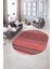 Dijital Kaymaz Yıkanabilir Modern Desen Oval Yolluk Mutfak Salon Halısı, N-O-Modern-17-Pembe, 5