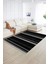 Dijital Baskılı Kaymaz Yıkanabilir Modern Desen Yolluk Mutfak Salon Halısı, N-Modern-25-Antrasit, 2