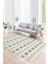Dijital Baskılı Kaymaz Yıkanabilir Modern Desen Yolluk Mutfak Salon Halısı, N-Modern-64-Krem, 1