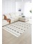 Dijital Baskılı Kaymaz Yıkanabilir Modern Desen Yolluk Mutfak Salon Halısı, N-Modern-64-Krem, 2