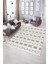 Dijital Baskılı Kaymaz Yıkanabilir Modern Desen Yolluk Mutfak Salon Halısı, N-Modern-64-Krem, 5