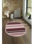 Dijital Kaymaz Yıkanabilir Modern Desen Oval Yolluk Mutfak Salon Halısı, N-O-Modern-18-Bordo, 4