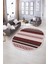 Dijital Kaymaz Yıkanabilir Modern Desen Oval Yolluk Mutfak Salon Halısı, N-O-Modern-18-Bordo, 5