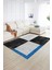 Dijital Baskılı Kaymaz Yıkanabilir Modern Desen Yolluk Mutfak Salon Halısı, N-MODERN-107-ANTRASİT, 2