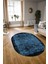 Dijital Kaymaz Yıkanabilir Modern Desen Oval Yolluk Mutfak Salon Halısı, N-O-Modern-04-Mavi, 3