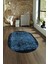 Dijital Kaymaz Yıkanabilir Modern Desen Oval Yolluk Mutfak Salon Halısı, N-O-Modern-04-Mavi, 4