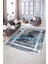 Dijital Baskılı Kaymaz Yıkanabilir Modern Desen Yolluk Mutfak Salon Halısı, N-Modern-46-Mavi, 5