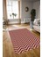 Dijital Baskılı Kaymaz Yıkanabilir Modern Desen Yolluk Mutfak Salon Halısı, N-MODERN-102-BORDO, 3