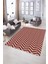 Dijital Baskılı Kaymaz Yıkanabilir Modern Desen Yolluk Mutfak Salon Halısı, N-MODERN-102-BORDO, 5