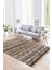 Dijital Baskılı Kaymaz Yıkanabilir Modern Desen Yolluk Mutfak Salon Halısı, N-Modern-85-Kahve, 1