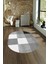 Dijital Kaymaz Yıkanabilir Modern Desen Oval Yolluk Mutfak Salon Halısı, N-O-Modern-53-Gri, 4