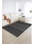 Dijital Baskılı Kaymaz Yıkanabilir Modern Desen Yolluk Mutfak Salon Halısı, N-Modern-86-Antrasit, 2