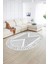 Dijital Kaymaz Yıkanabilir Modern Desen Oval Yolluk Mutfak Salon Halısı, N-O-Modern-07-Gri, 2