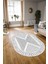 Dijital Kaymaz Yıkanabilir Modern Desen Oval Yolluk Mutfak Salon Halısı, N-O-Modern-07-Gri, 3