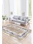 Dijital Baskılı Kaymaz Yıkanabilir Modern Desen Yolluk Mutfak Salon Halısı, N-Modern-37-Mavi, 1