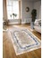 Dijital Baskılı Kaymaz Yıkanabilir Modern Desen Yolluk Mutfak Salon Halısı, N-Modern-37-Mavi, 3