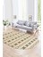 Dijital Kaymaz Yıkanabilir Modern Desen Oval Yolluk Mutfak Salon Halısı, N-O-Modern-64-Kahve, 1