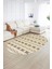 Dijital Kaymaz Yıkanabilir Modern Desen Oval Yolluk Mutfak Salon Halısı, N-O-Modern-64-Kahve, 2