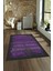 Dijital Baskılı Kaymaz Yıkanabilir Modern Desen Yolluk Mutfak Salon Halısı, N-Modern-28-Mor, 4