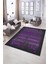 Dijital Baskılı Kaymaz Yıkanabilir Modern Desen Yolluk Mutfak Salon Halısı, N-Modern-28-Mor, 5
