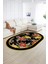 Dijital Kaymaz Yıkanabilir Modern Desen Oval Yolluk Mutfak Salon Halısı, N-O-Modern-16-Renkli, 2