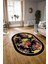 Dijital Kaymaz Yıkanabilir Modern Desen Oval Yolluk Mutfak Salon Halısı, N-O-Modern-16-Renkli, 3