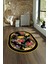 Dijital Kaymaz Yıkanabilir Modern Desen Oval Yolluk Mutfak Salon Halısı, N-O-Modern-16-Renkli, 4