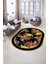 Dijital Kaymaz Yıkanabilir Modern Desen Oval Yolluk Mutfak Salon Halısı, N-O-Modern-16-Renkli, 5