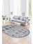 Dijital Kaymaz Yıkanabilir Modern Desen Oval Yolluk Mutfak Salon Halısı, N-O-Modern-29-Renkli, 1