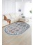 Dijital Kaymaz Yıkanabilir Modern Desen Oval Yolluk Mutfak Salon Halısı, N-O-Modern-29-Renkli, 2