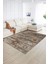 Dijital Baskılı Kaymaz Yıkanabilir Modern Desen Yolluk Mutfak Salon Halısı, N-Modern-30-Kahve, 2
