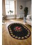 Dijital Kaymaz Yıkanabilir Modern Desen Oval Yolluk Mutfak Salon Halısı, N-O-Modern-20-Antrasit, 3