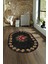 Dijital Kaymaz Yıkanabilir Modern Desen Oval Yolluk Mutfak Salon Halısı, N-O-Modern-20-Antrasit, 4