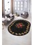 Dijital Kaymaz Yıkanabilir Modern Desen Oval Yolluk Mutfak Salon Halısı, N-O-Modern-20-Antrasit, 5