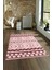 Dijital Baskılı Kaymaz Yıkanabilir Modern Desen Yolluk Mutfak Salon Halısı, N-Modern-68-Pembe, 4