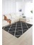 Dijital Baskılı Kaymaz Yıkanabilir Modern Desen Yolluk Mutfak Salon Halısı, N-MODERN-116-ANTRASİT, 2