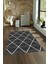 Dijital Baskılı Kaymaz Yıkanabilir Modern Desen Yolluk Mutfak Salon Halısı, N-MODERN-116-ANTRASİT, 4