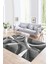 Dijital Baskılı Kaymaz Yıkanabilir Modern Desen Yolluk Mutfak Salon Halısı, N-Modern-97-Gri, 1