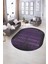 Dijital Kaymaz Yıkanabilir Modern Desen Oval Yolluk Mutfak Salon Halısı, N-O-Modern-28-Mor, 5