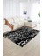 Dijital Baskılı Kaymaz Yıkanabilir Modern Desen Yolluk Mutfak Salon Halısı, N-Modern-03-Antrasit, 2