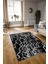 Dijital Baskılı Kaymaz Yıkanabilir Modern Desen Yolluk Mutfak Salon Halısı, N-Modern-03-Antrasit, 3